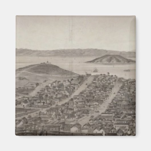 San Francisco, 1862 uit Russian Hill Magneet (Voorkant)