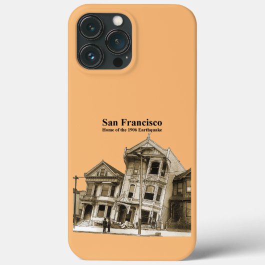 San Francisco 1906 Aardbeving Illustratie URM Case-Mate iPhone Case (Achterkant)