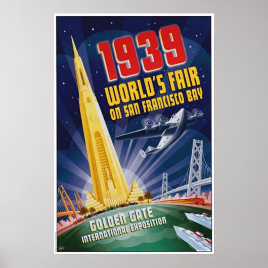 San Francisco 1939 World's Fair Vintage Poster (Voorkant)