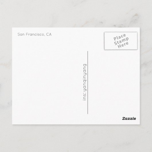 San Francisco 2016 Briefkaart (Achterkant)