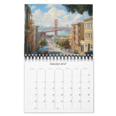 San Francisco 2025 Kalender - 12 iconische scènes (Jan 2027)