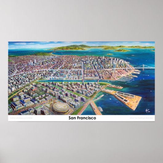 San Francisco 2030 Skyline Poster (Voorkant)