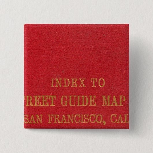San Francisco 2 Vierkante Button 5,1 Cm (Voorkant)