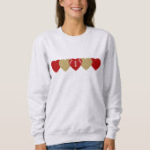 San Francisco 49ers Heart Football Dark Trui (Voorkant)