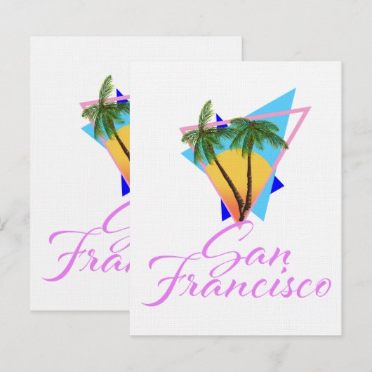 San Francisco 80s palmboom (Voorkant / Achterkant)