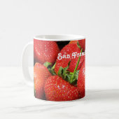 San Francisco aardbeien Koffiemok (Voorkant links)