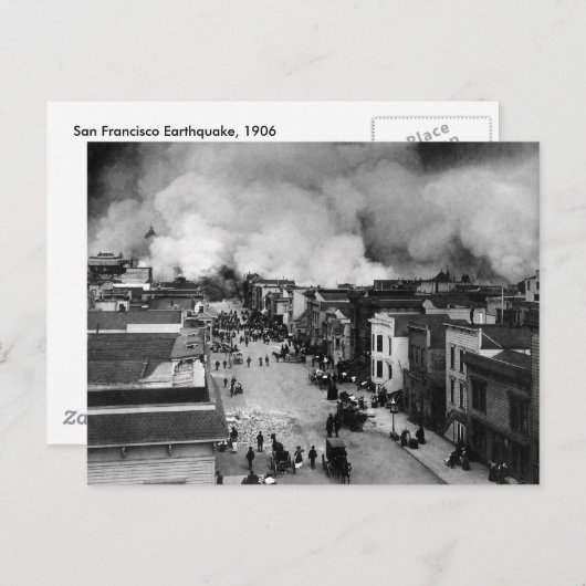 San Francisco Aardbeving Briefkaart (Voorkant / Achterkant)