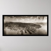 San Francisco Airship Foto 1908 Poster (Voorkant)