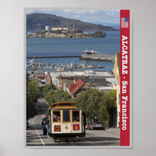 San Francisco - Alcatraz en Tram - VS - Poster