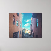 San Francisco Alleyway Canvas Afdruk (Voorkant)