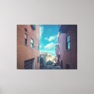 San Francisco Alleyway Canvas Afdruk