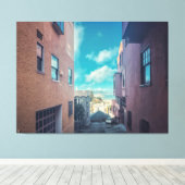 San Francisco Alleyway Canvas Afdruk (Insitu (Houten vloer))