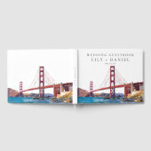 San Francisco Aquarel Bruiloft Gastenboek (Volledig)