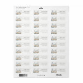 San Francisco Aquarel Landschap Bruiloft Etiket (Full Sheet)