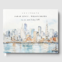 San Francisco Aquarel Landschap Bruiloft