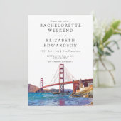 San Francisco Aquarel Meisjesweekend Kaart (Staand voorkant)