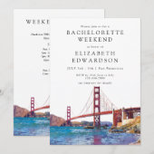 San Francisco Aquarel Meisjesweekend Kaart (Voorkant / Achterkant)