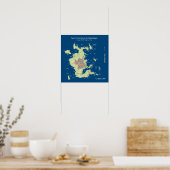 San Francisco Archipelago, 200' zee stijgt 16' Poster (Keuken)