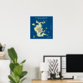 San Francisco Archipelago, 200' zee stijgt 16' Poster (Thuiskantoor)