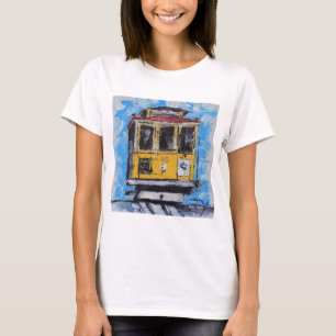 San Francisco Art, Cable Car Painting, Californië T-shirt
