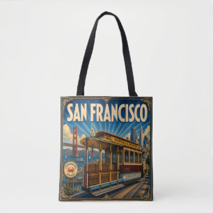 San Francisco art deco boodschappentas Tote Bag