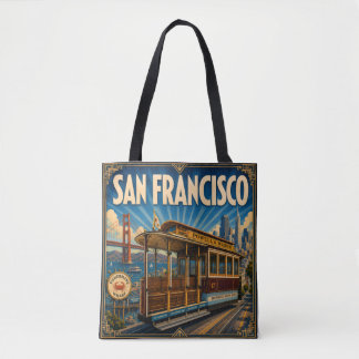 San Francisco art deco boodschappentas Tote Bag