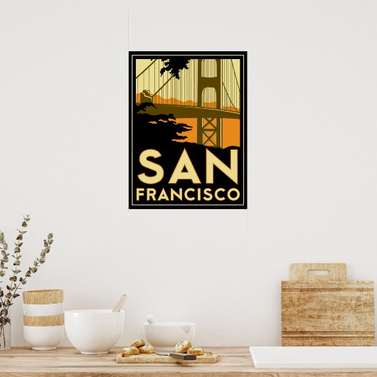 San Francisco Art Deco Poster (Keuken)
