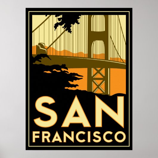 San Francisco Art Deco Poster (Voorkant)
