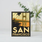 San Francisco Art Deco Poster Briefkaart (Staand voorkant)