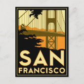 San Francisco Art Deco Poster Briefkaart (Voorkant)