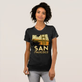San Francisco Art Deco Travel Poster T-shirt (Voorkant volledig)
