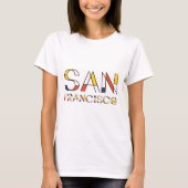 San Francisco artistiek, neoplasticisme stijl T-shirt (Voorkant)