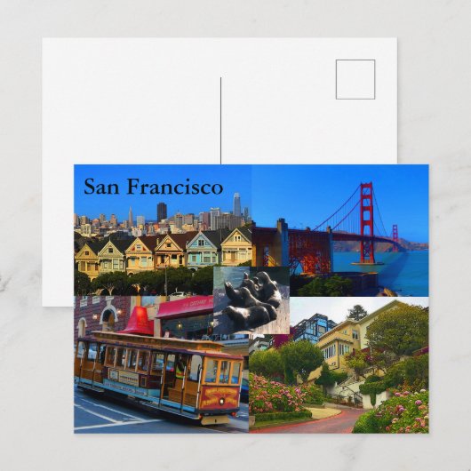 San Francisco Attractions #3 Briefkaart (Voorkant / Achterkant)
