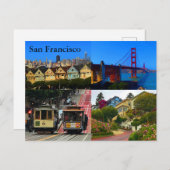 San Francisco Attractions #4 Briefkaart (Voorkant / Achterkant)