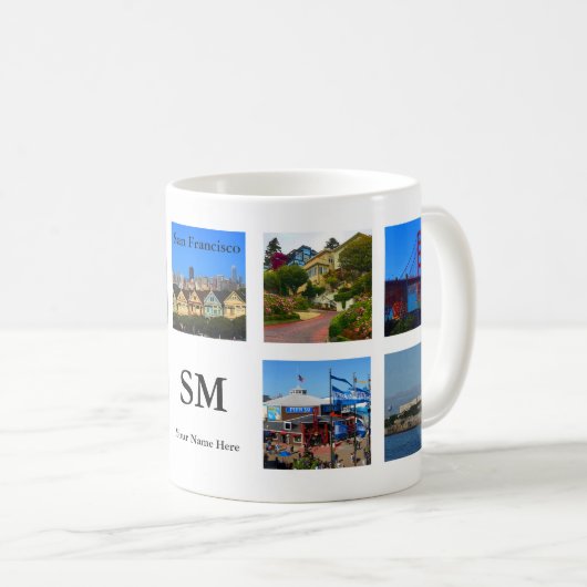 San Francisco Attractions Collage #1 Mok (Voorkant rechts)