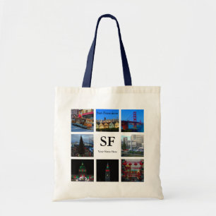 San Francisco Attractions Collage #3 Canvas tas