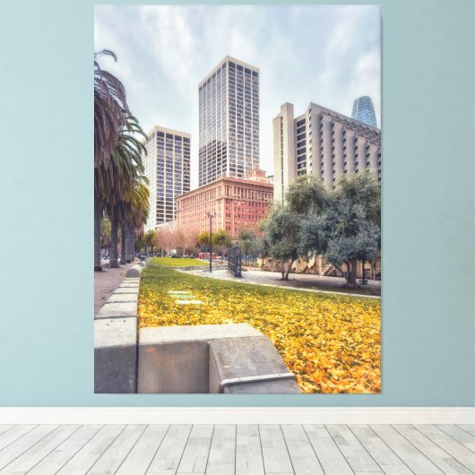 San Francisco Autumn Canvas Afdruk (Insitu (Houten vloer))