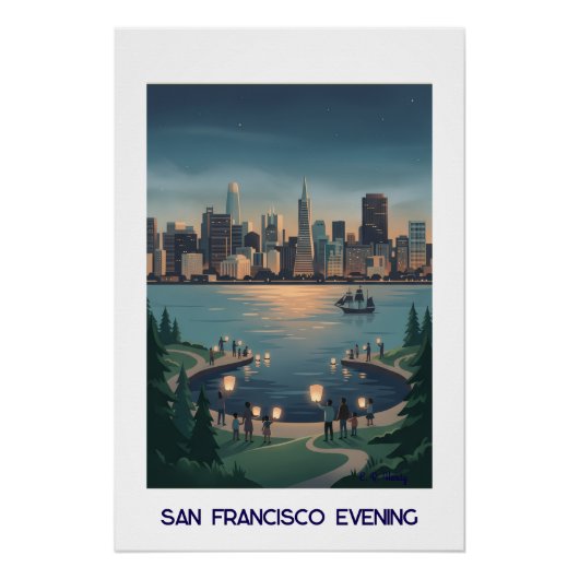 San Francisco Avond Perfect Poster (Voorkant)