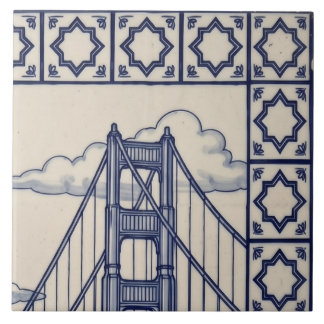 San Francisco Azulejo-mozaïek 2 van 6 rechtsboven Tegeltje