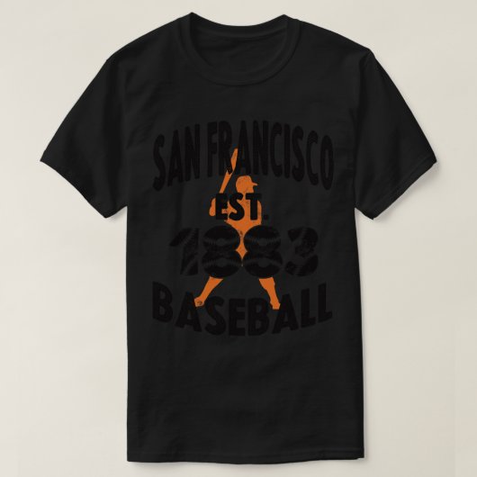  San Francisco Baseball EST 1883 Baseball B T-shirt (Design voorkant)