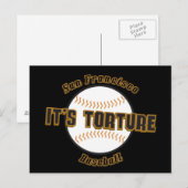 San Francisco Baseball Het is marteling Briefkaart (Voorkant / Achterkant)