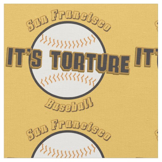 San Francisco Baseball Het is marteltextiel Stof (Close Up)