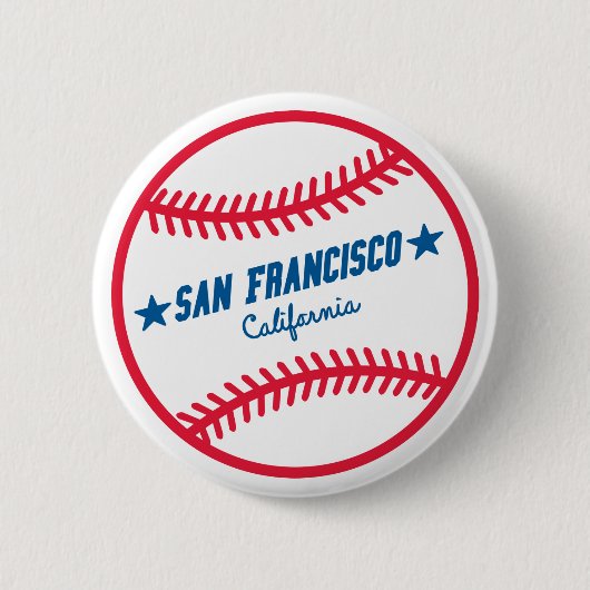 San Francisco Baseball Ronde Button 5,7 Cm (Voorkant)