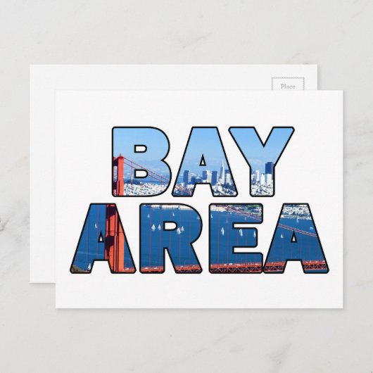 San Francisco Bay Area Briefkaart (Voorkant / Achterkant)