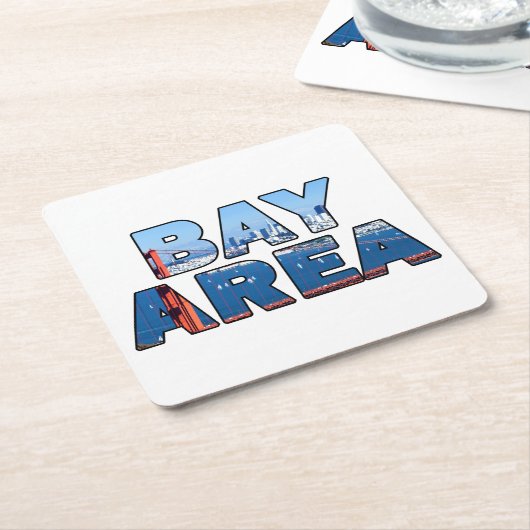 San Francisco Bay Area Kartonnen Onderzetters (Schuin)
