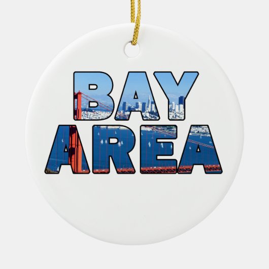 San Francisco Bay Area Keramisch Ornament (Voorkant)