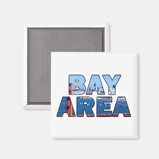 San Francisco Bay Area Magneet (Voorkant / Achterkant)