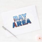 San Francisco Bay Area Ovale Sticker (Envelop)
