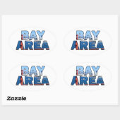 San Francisco Bay Area Ovale Sticker (Vel)