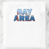 San Francisco Bay Area Ovale Sticker (Tas)
